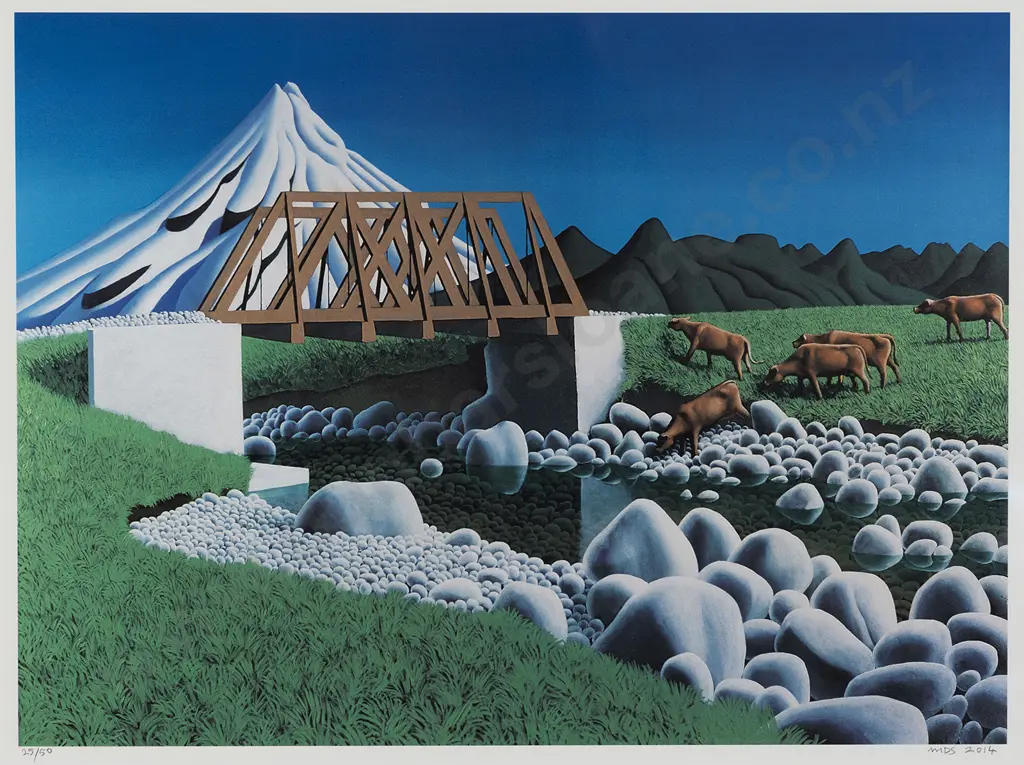 Michael Smither (b 1939) - Alfred Road Bridge Image 1++
