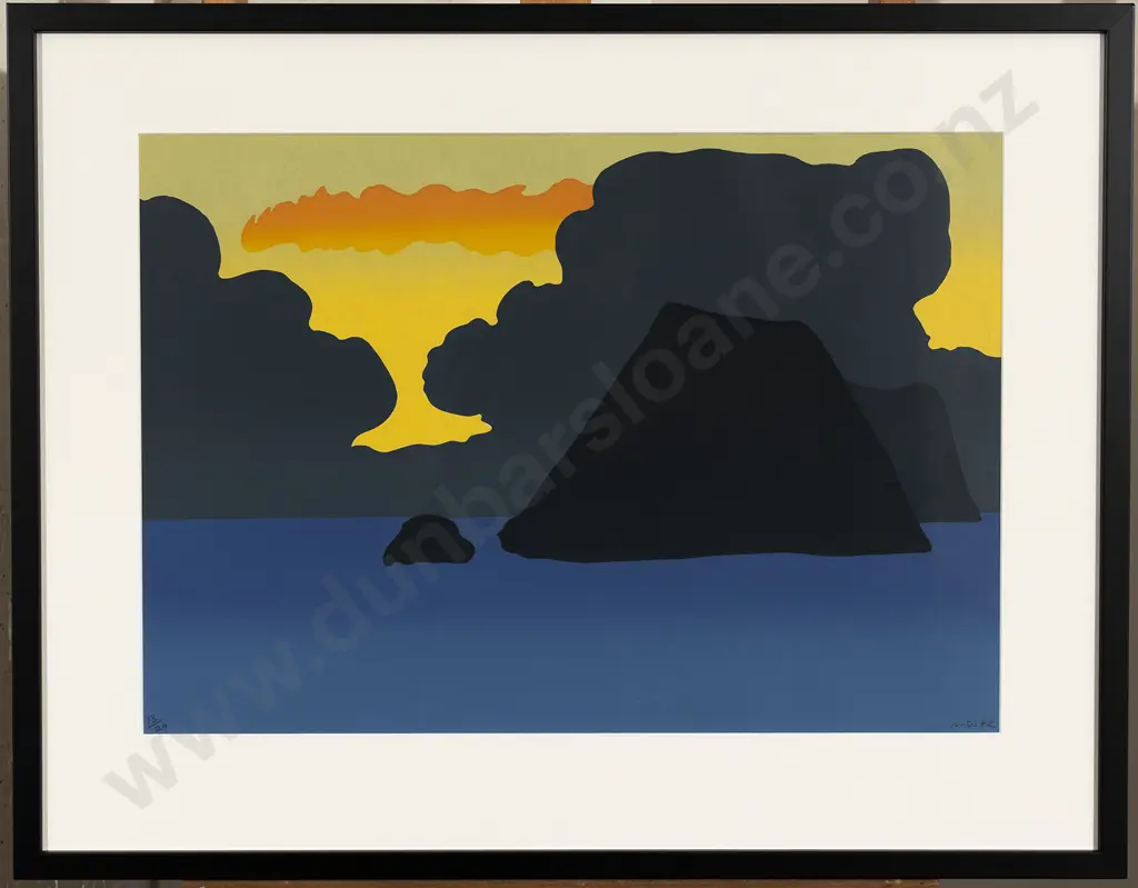 Michael Smither (b 1939) - Sunset Rocks & Sea Image 1++
