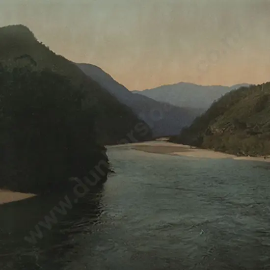 R P Moore (1881 - 1948) - Scene on Buller Gorge West Coast NZ