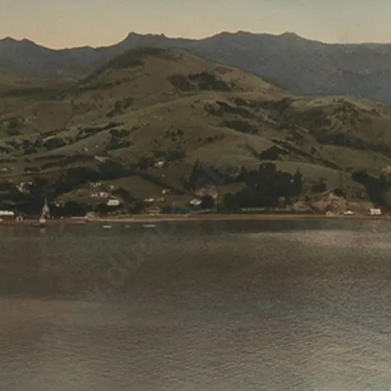 R P Moore (1881 - 1948) - Panoramic View of Akaroa