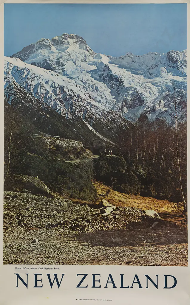 Mt Sefton  Mount Cook National Park Poster Image 1++