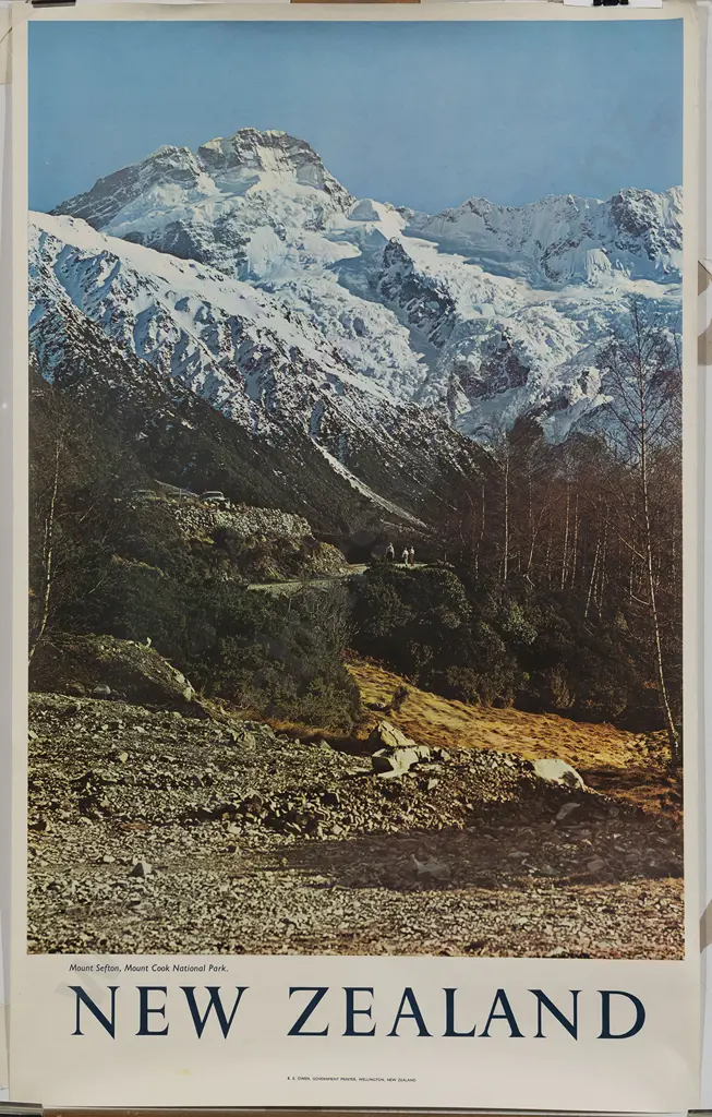 Mt Sefton  Mount Cook National Park Poster Image 1++