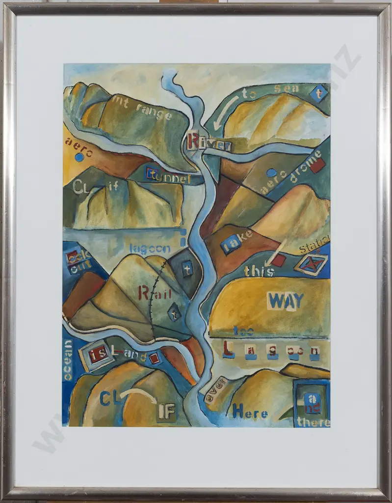 Unknown Artist - Abstracted Landscape Image 1++