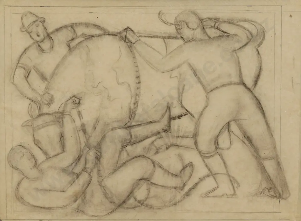 John Weeks (1888 - 1965) - The Bull (Study) Image 1++