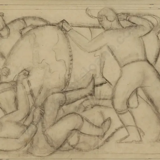 John Weeks (1888 - 1965) - The Bull (Study)