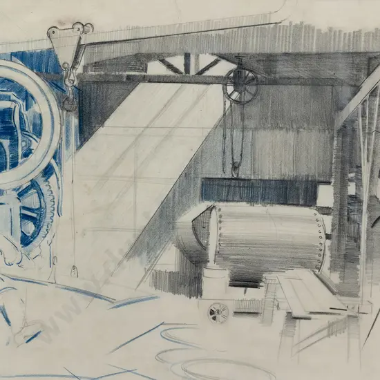 John Weeks (1888 - 1965) - Factory Sketch