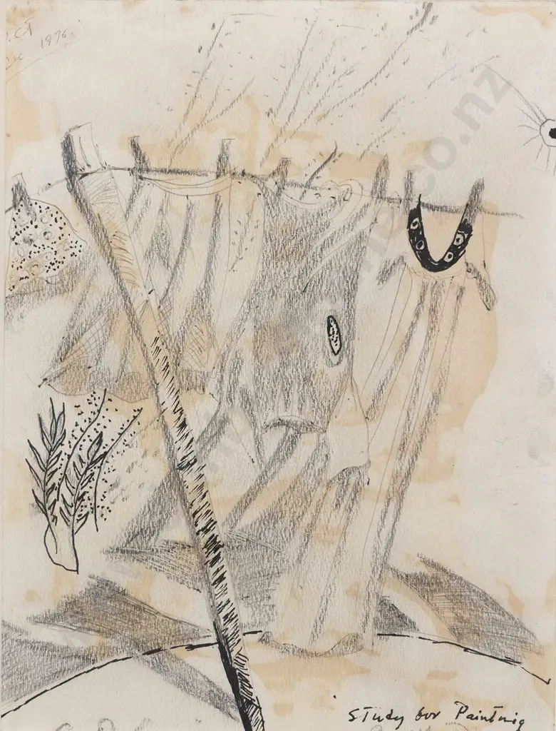 Philip Clairmont (1949-1984) - Study for Painting Image 1++