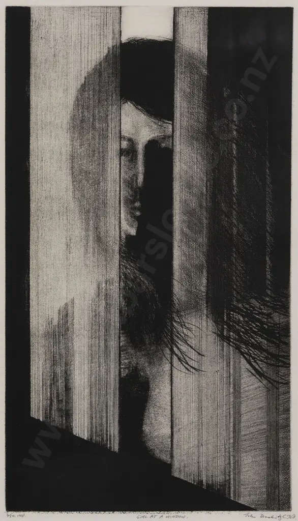 John Drawbridge (1930 - 2005) - Girl at a Window Image 1++