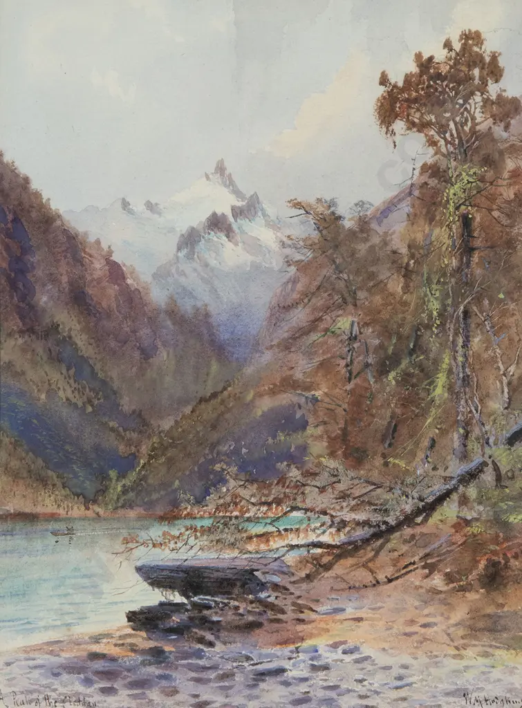 William Mathew Hodgkins (1833 - 1898) - A Peak of the Cleddau Image 1++
