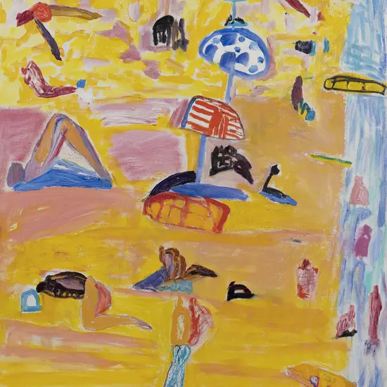 Ken Done (Australian b 1940) - Beach Scene