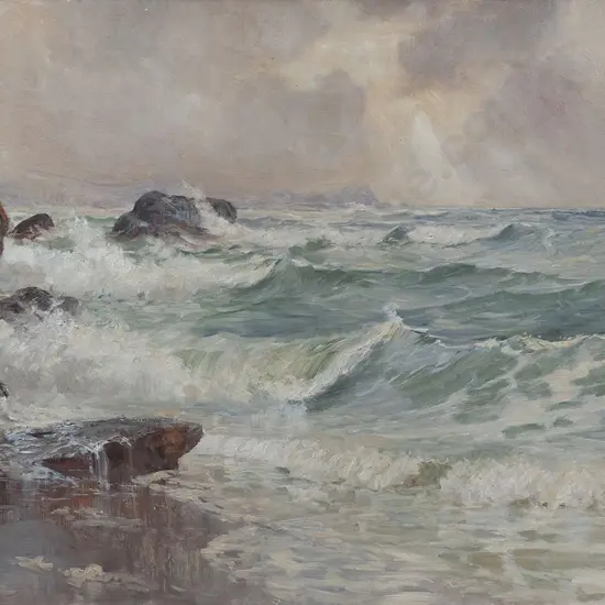 George Butler (1870 - 1936) - Coastal Scene