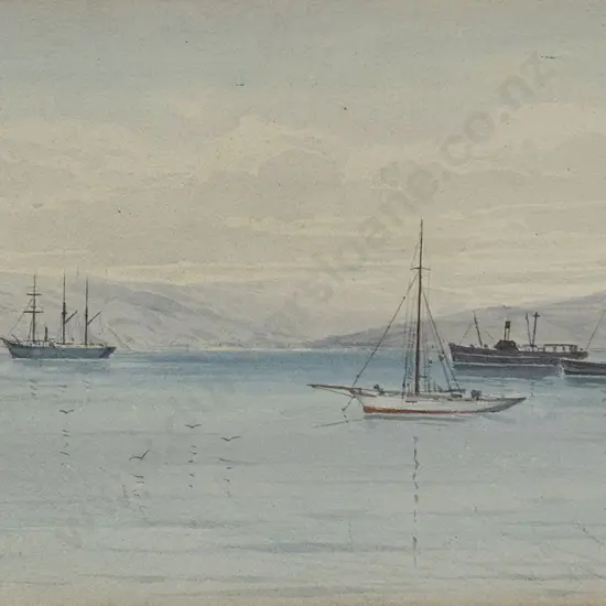 W Menzies Gibb (1859 - 1931) - Wellington Harbour