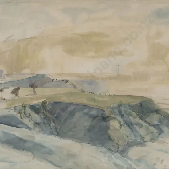 Olivia Spencer Bower (1905 - 1982) - Untitled (Ocean Landscape)