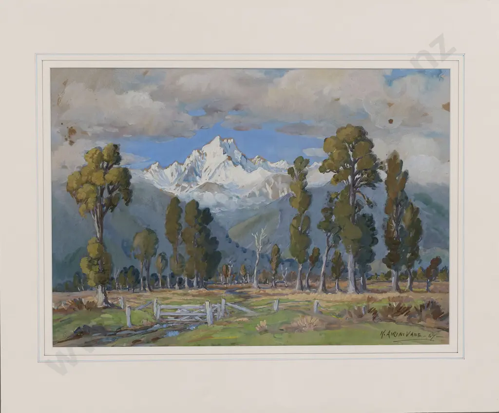 Kathleen Airini Vane (1891 - 1965) - Looking Towards Fox Glacier Image 1++