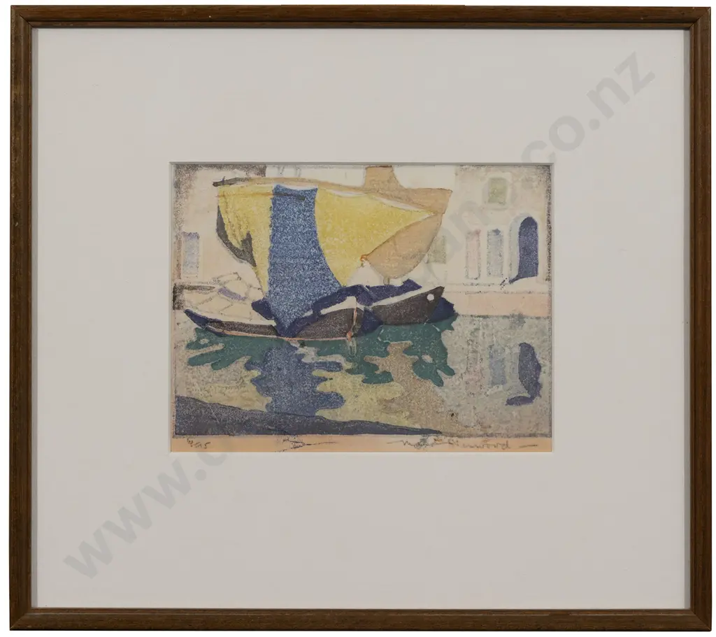 Maude Sherwood (1880 - 1956) - Venetian Canal Boats Image 1++