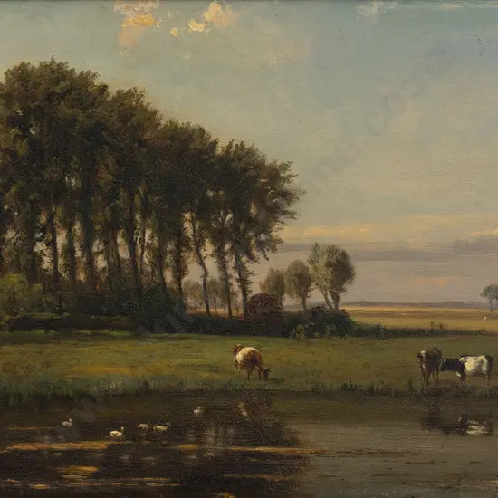 Willem Jan van den Berghe (Dutch 1823 - 1901) - Pastoral Landscapes (2)