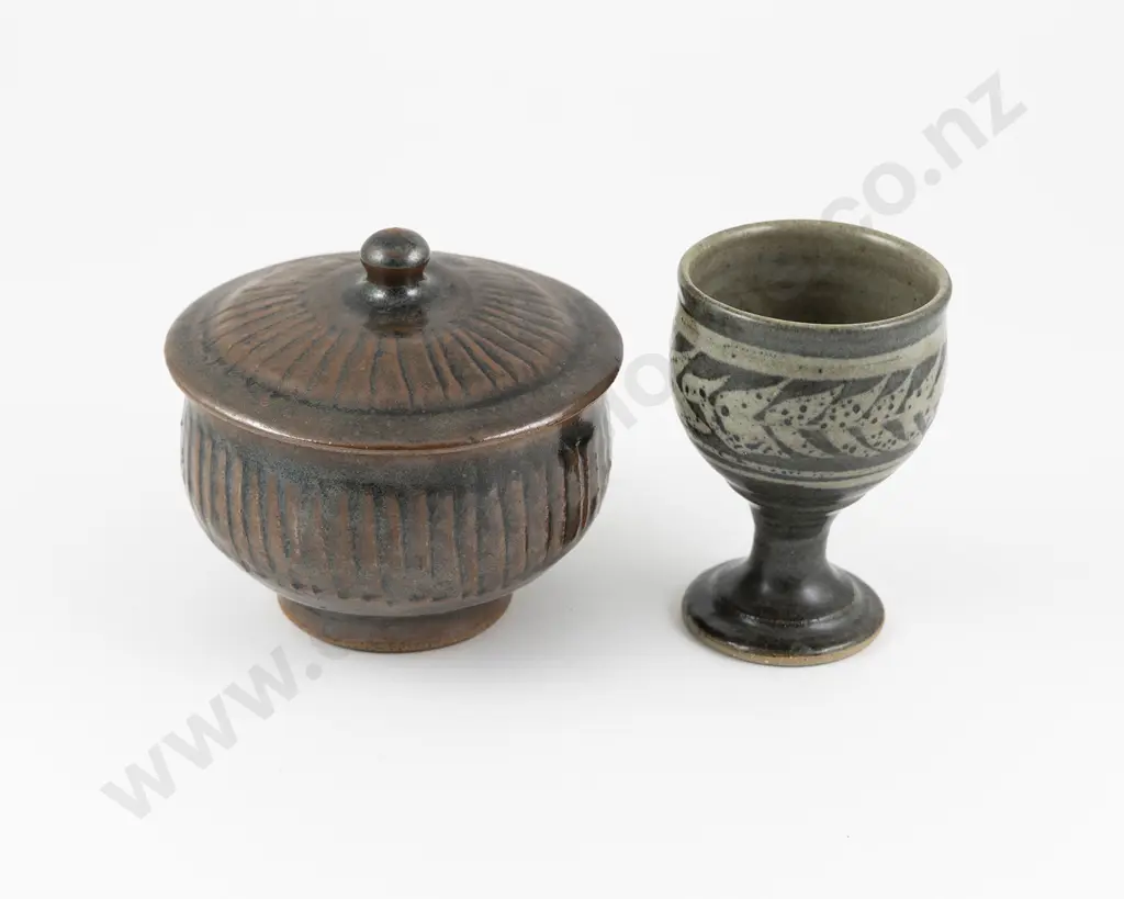 Mirek Smisek Lidded Sugar Bowl & Goblet Image 1++