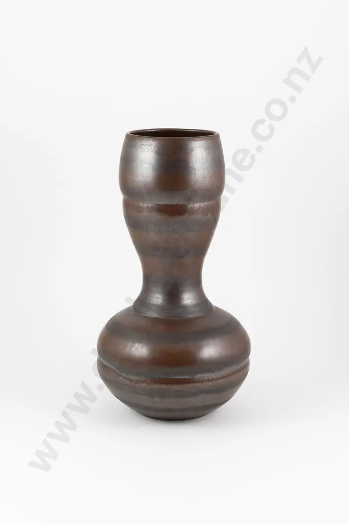 Anneke Borren Waisted Bulbous Stoneware Vase Image 1++
