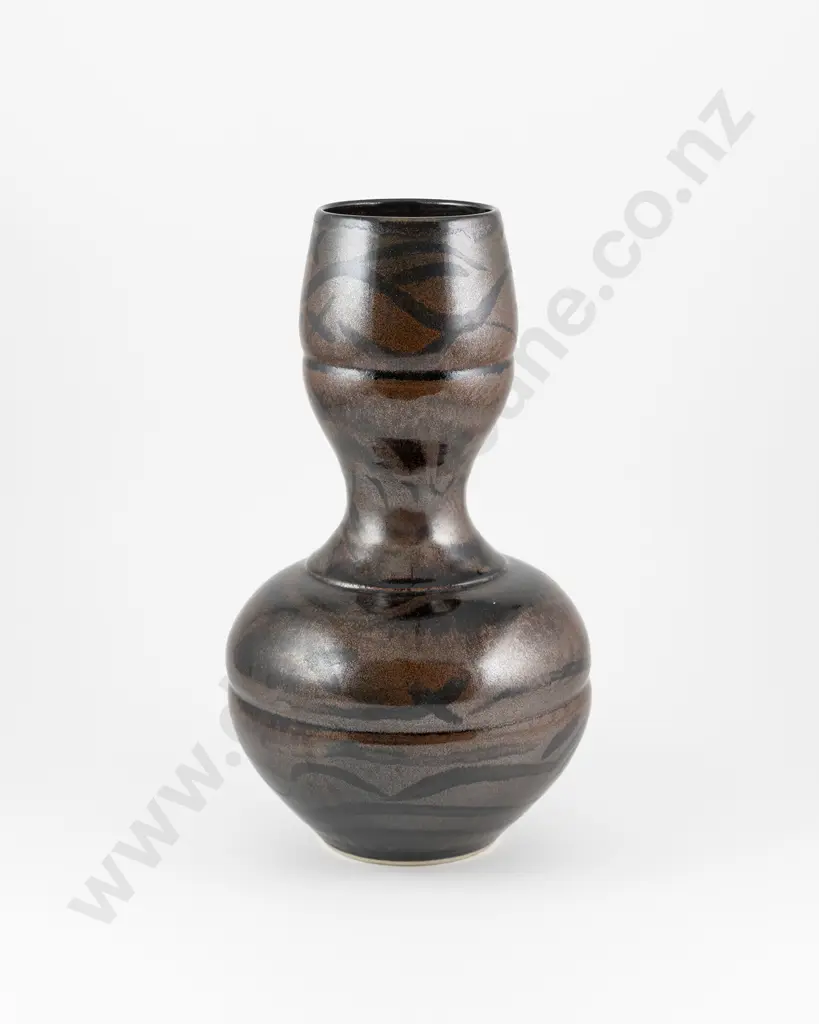 Anneke Borren Waisted Bulbous Stoneware Vase Image 1++