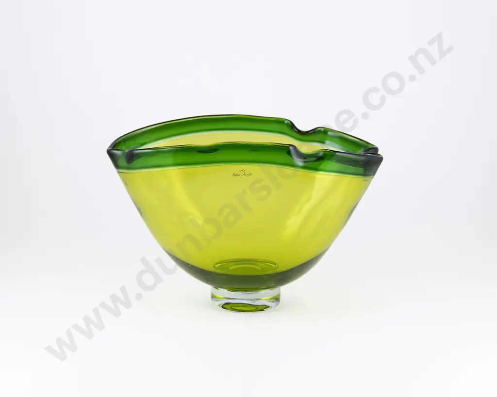 Ola Hoglund Art Glass Footed Bowl Image 1++