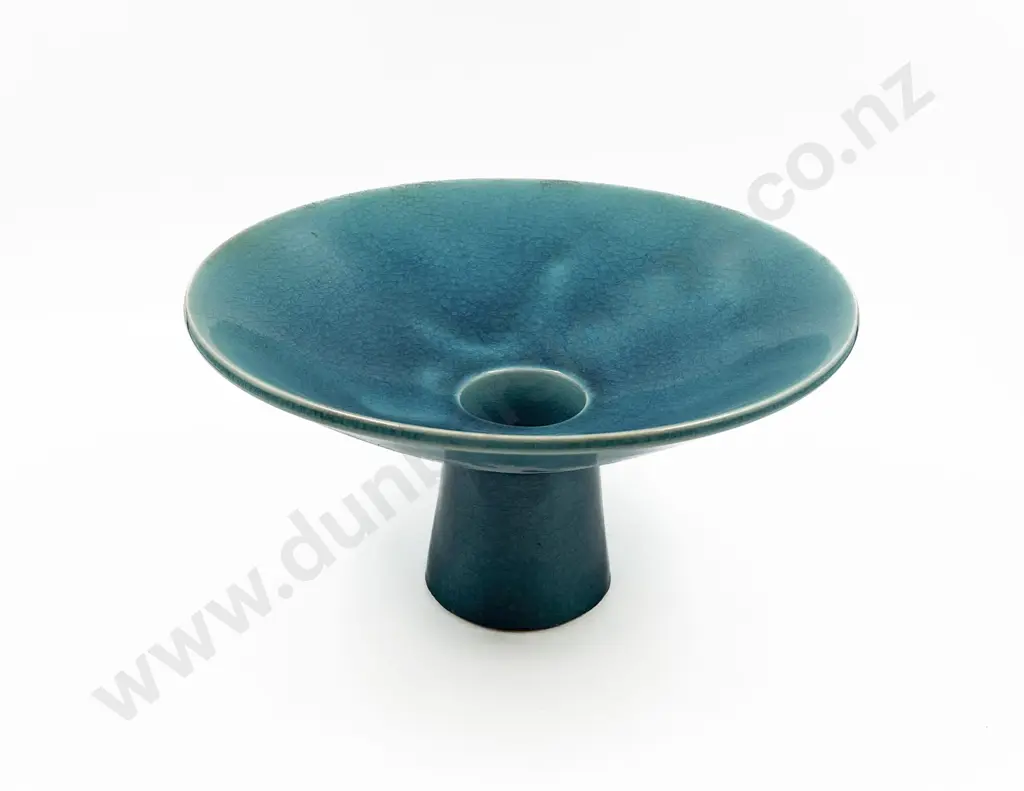 Japanese Blue Glazed Vase Image 1++