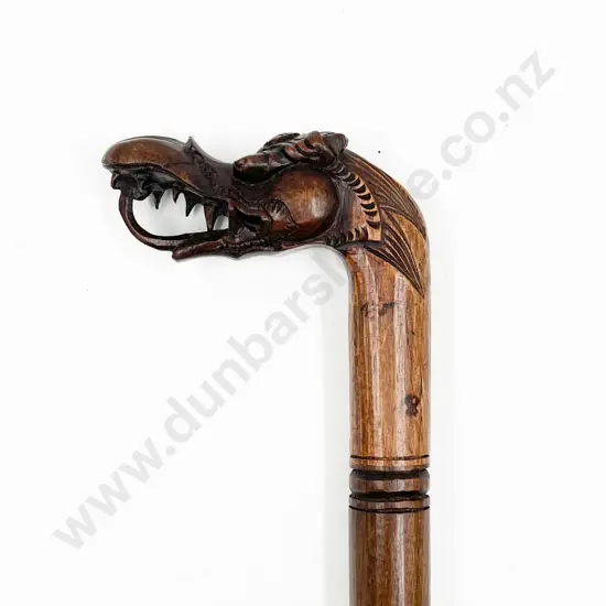 Walking Stick with Dragon Head Handle