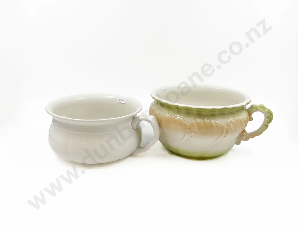 Two Ceramic Potties Including Masons Image 1++