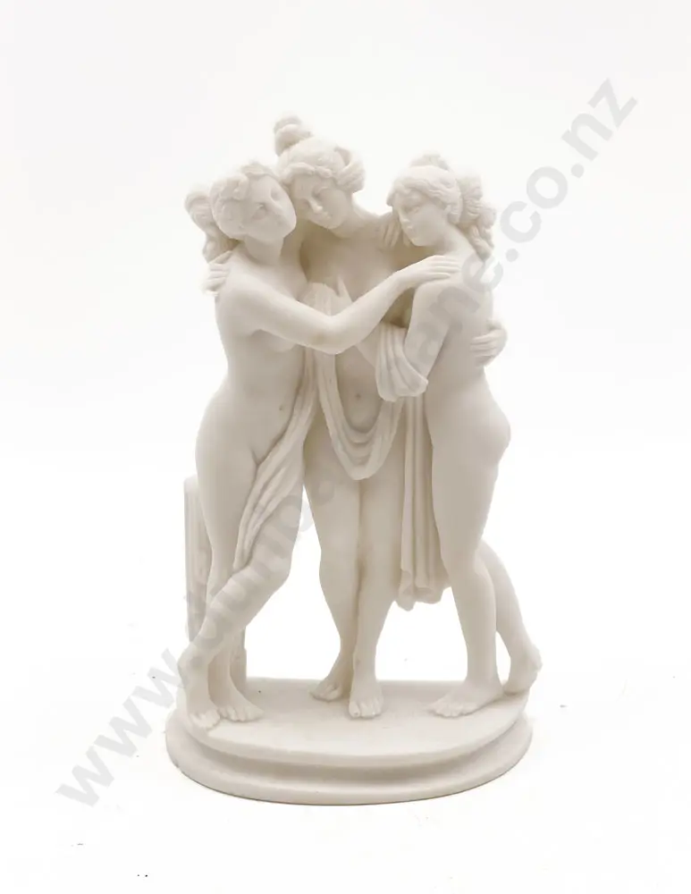 Greek Marble Nude Figure Group Image 1++