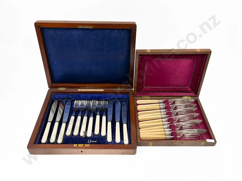 Two Boxed Cutlery Sets Image 1++