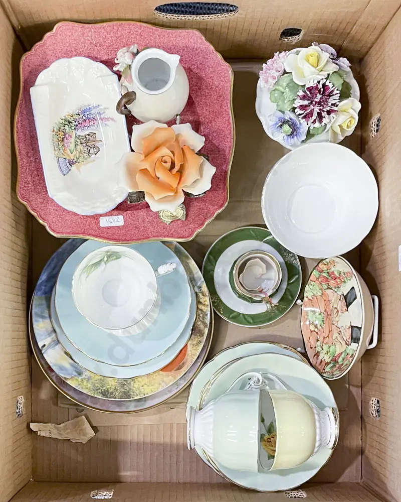 Box of Assorted Fancy China Image 1++