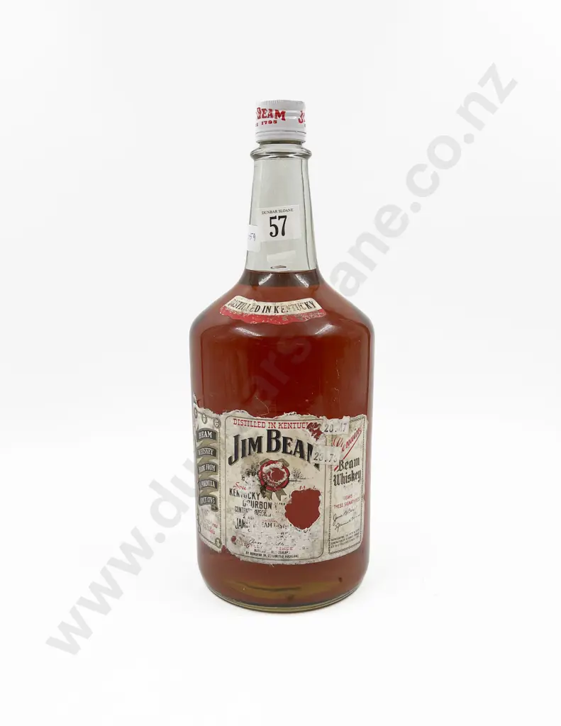 Vintage Two Litre Bottle of Jim Beam Image 1++