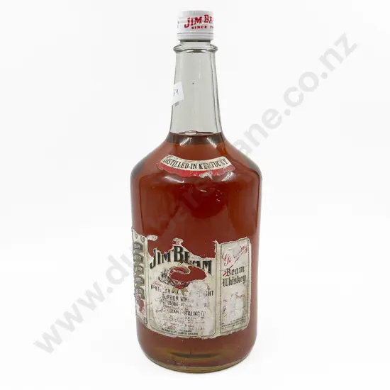 Vintage Two Litre Bottle of Jim Beam