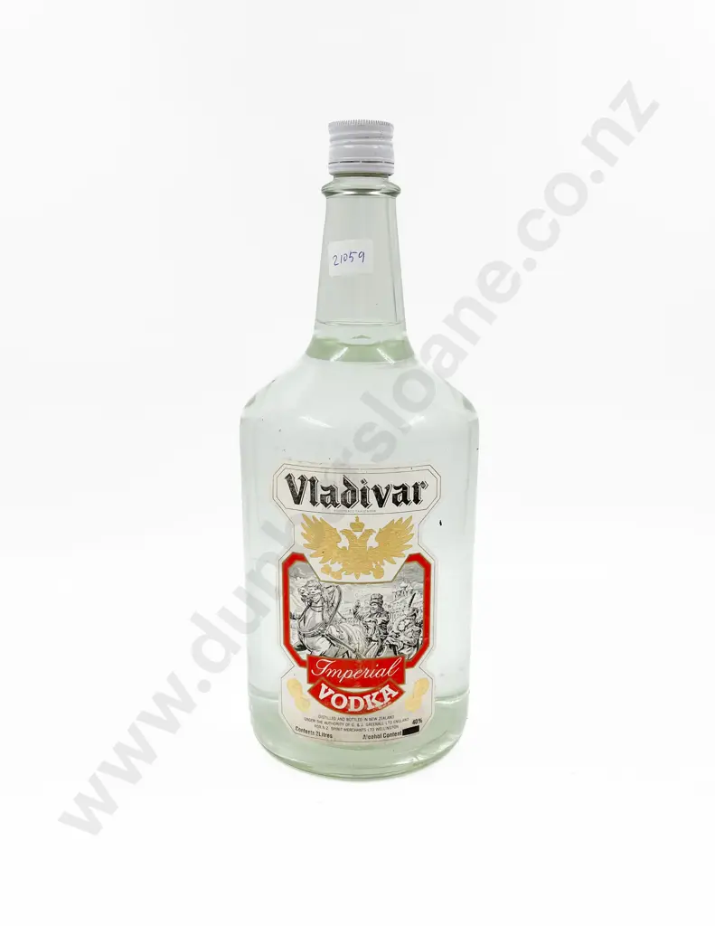 Vintage Two Litre Bottle of Vladivar Vodka Image 1++