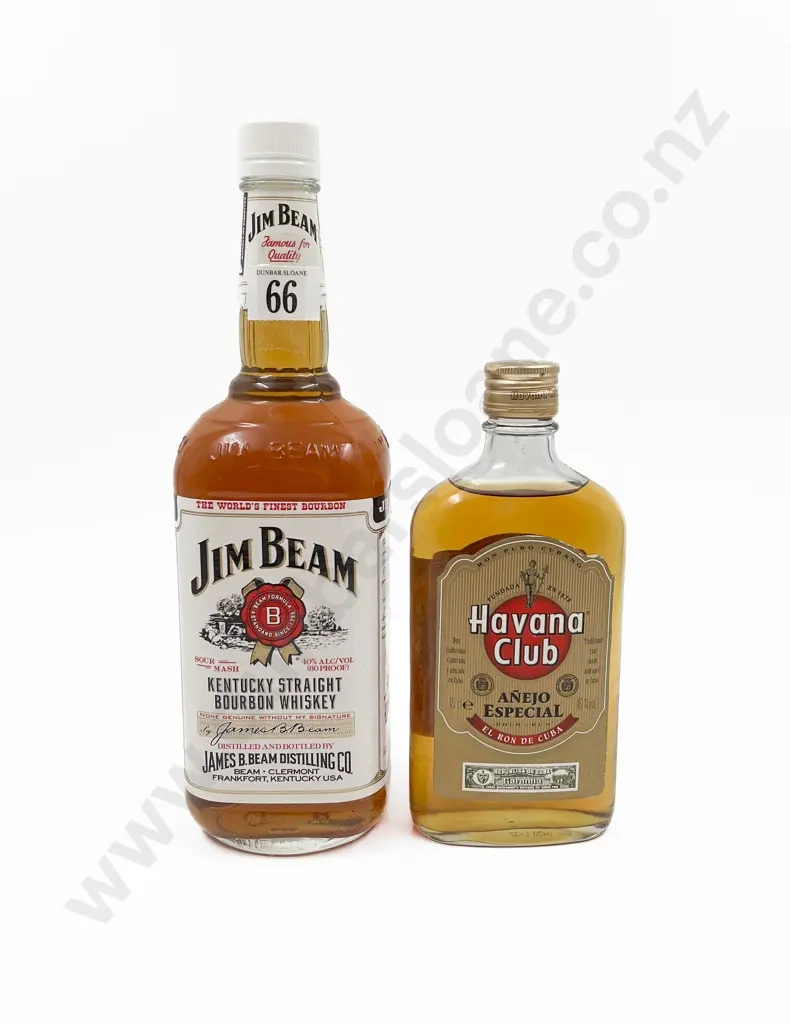 750ml Bottle of Jim Beam Together with 350ml Havana Club Rum Image 1++