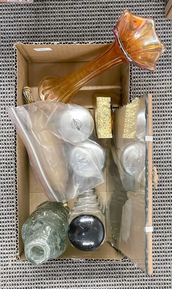 Box of Assorted Vintage Including Bottles etc Image 1++