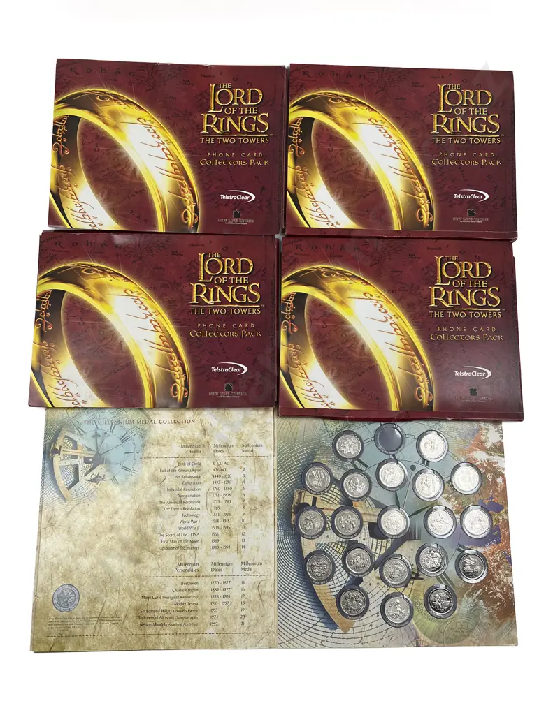 Four Lord of the Rings Phone Card Collector Packs & Other Image 1++