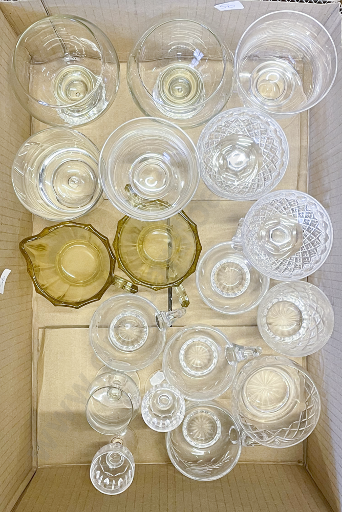 Box of Assorted Crystal and Glassware Image 1++