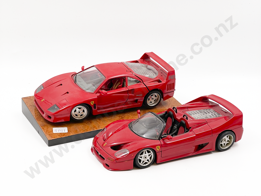 Two Burago Ferrari Model Cars Image 1++
