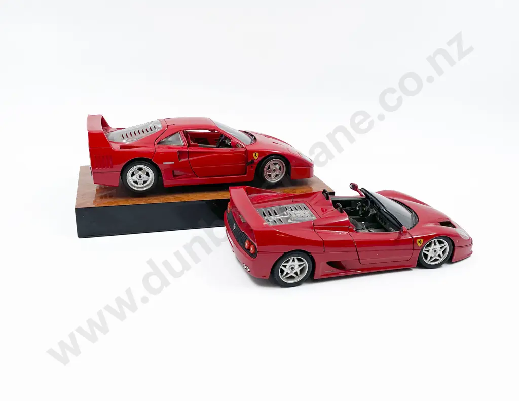 Two Burago Ferrari Model Cars Image 1++