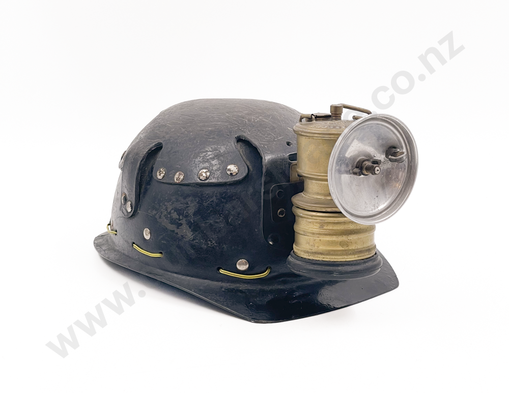 Vintage Miners Helmet with Lamp Image 1++