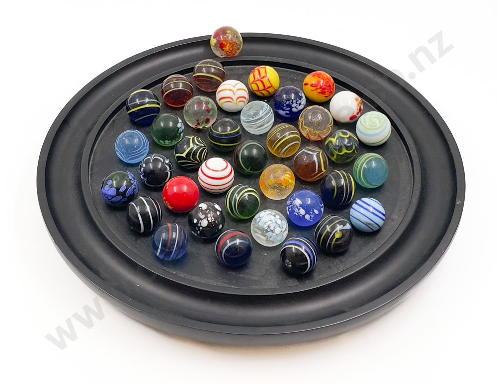Qty of Assorted Marbles on Display Stand Image 1++