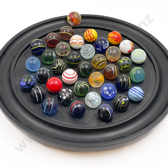 Qty of Assorted Marbles on Display Stand