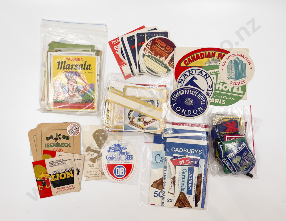 Qty of Assorted Vintage Beer Labels and NZ Patches Image 1++