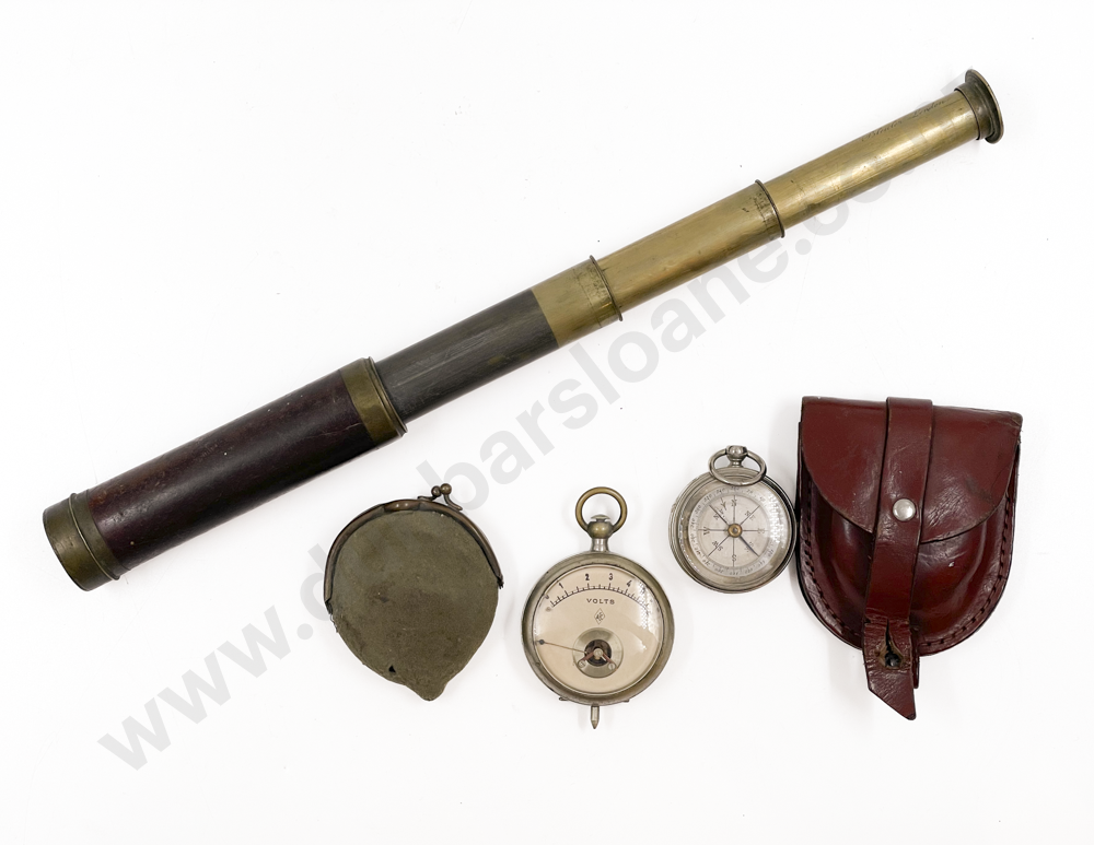 Small Bag of Vintage Including Pocket Barometer and Pocket Volt Meter Image 1++