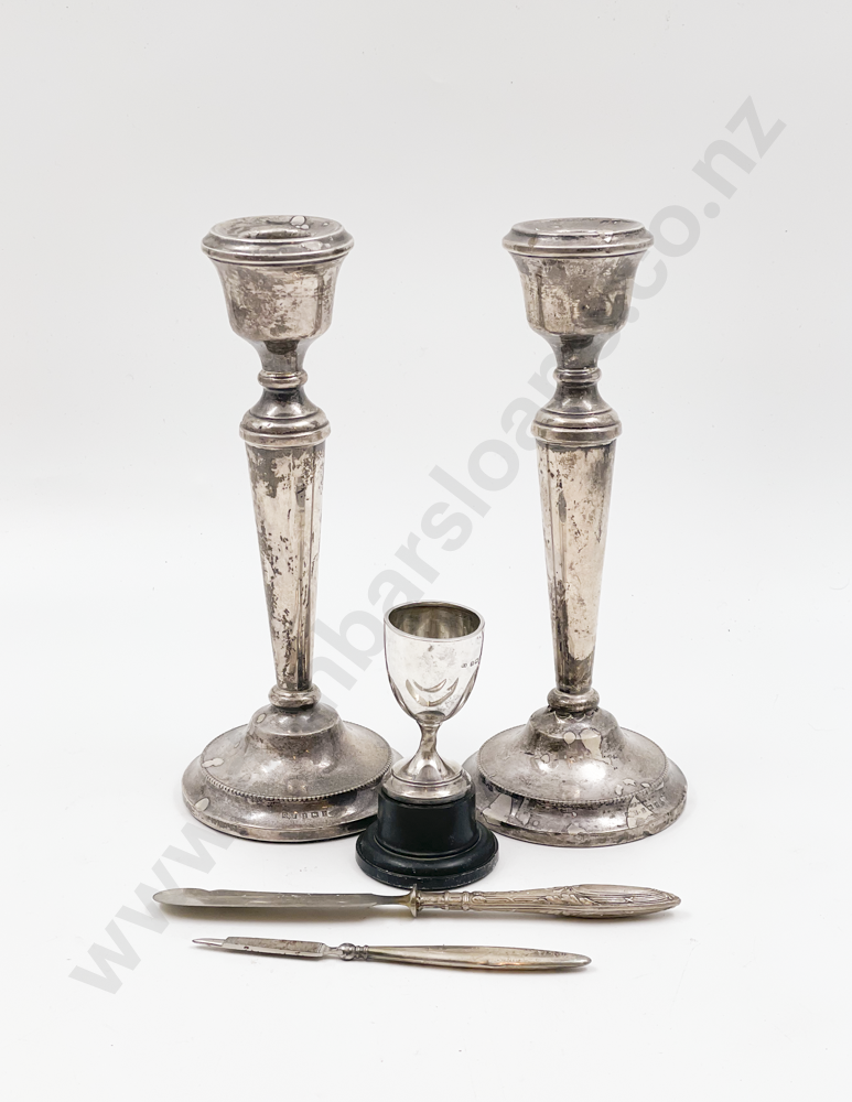 Two S/S Candlesticks with Assorted S/S Image 1++