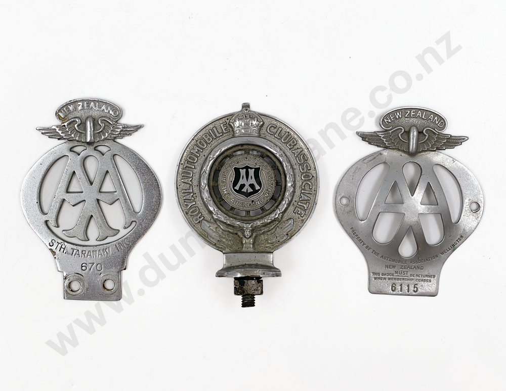 Three Vintage NZ Car Badges Image 1++