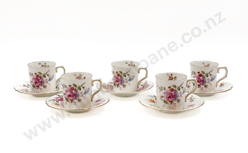 Five RCD Coffee Cans and Saucers Image 1++