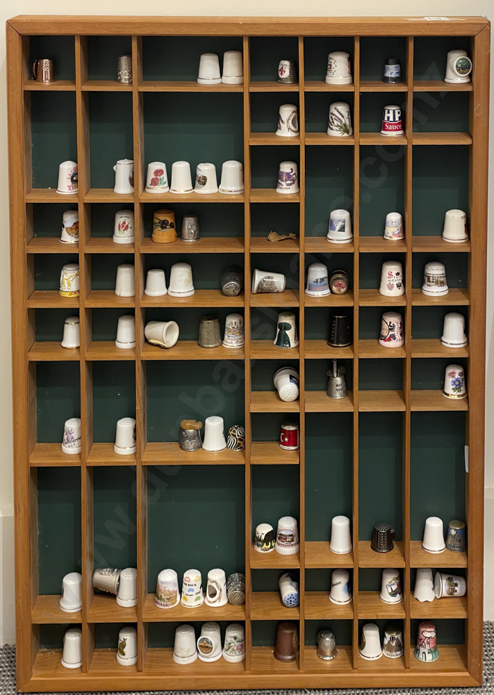 Small Knick Knack Shelf with Assorted Thimbles Image 1++
