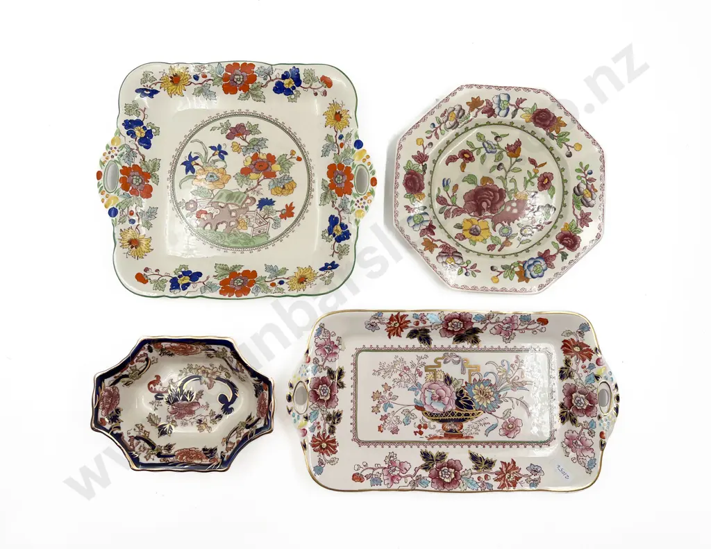 Four Assorted Masons Dishes Image 1++