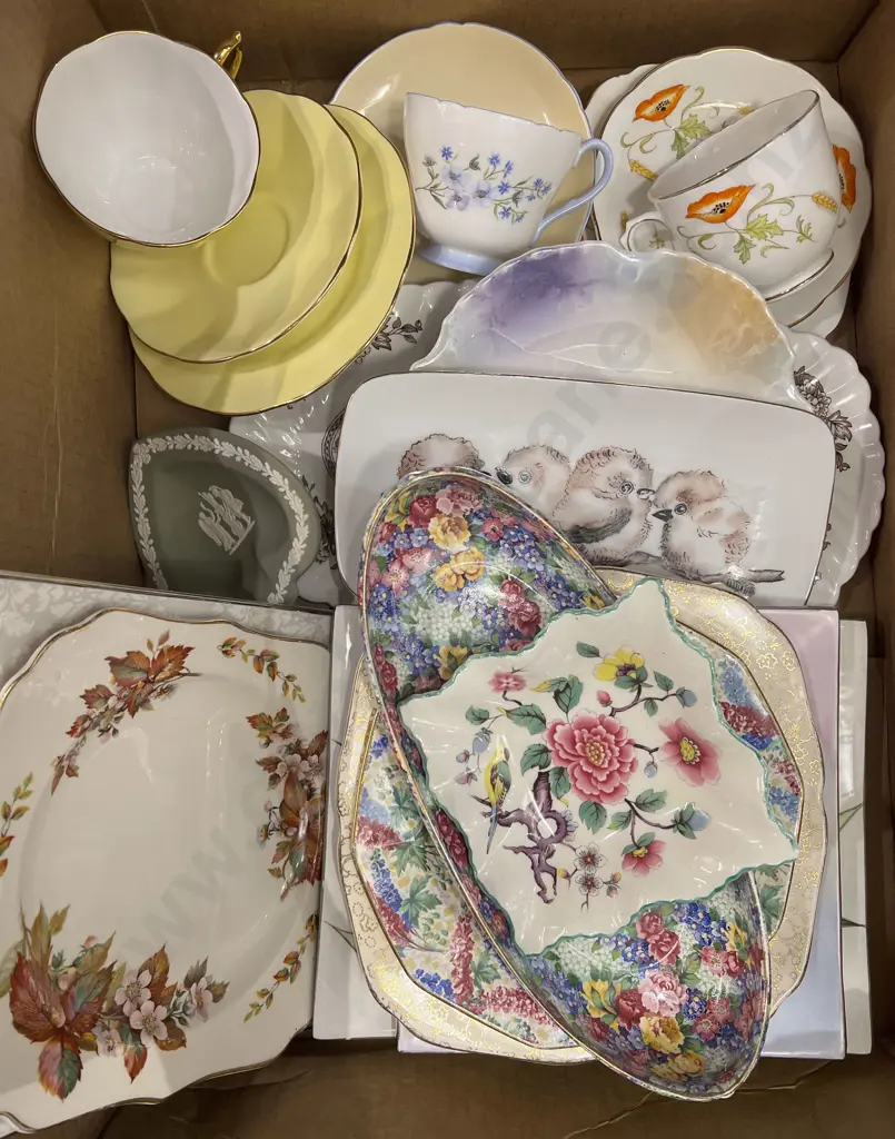 Box of Assorted Fancy China Image 1++